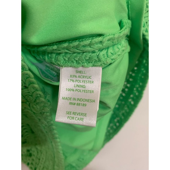 Lilly Pulitzer Jamie Above the Knee Crochet Line Green Women's Size XS - Picture 9 of 11